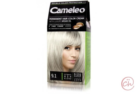 Трайна крем боя за коса с Арганово масло Cameleo – Много светло пепеляво русо 9.1 – Delia